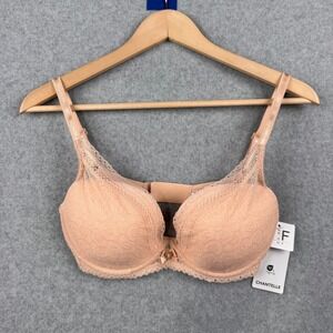 Chantelle Bra Womens 30DDD Festivite Lace Plunge Push Up Underwire C36820 NEW
